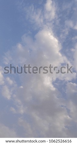 fluffy shiny clouds
