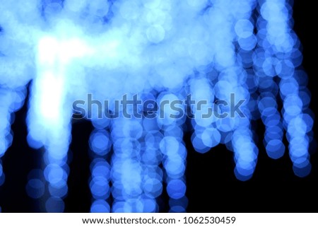 Abstract blurred light or blue bokeh background