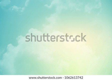 artistic cloudy sky with pastel gradient color, nature abstract background