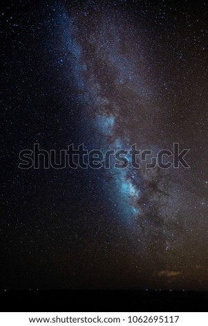 space milky way galaxy stars night