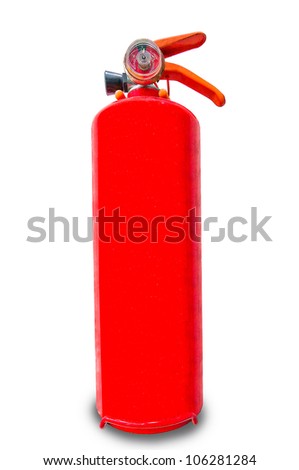 The Fire extinguisher isolated on white background