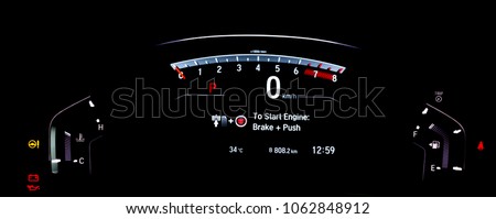 car metering or Car's dashboard