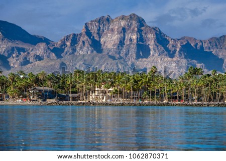 Loreto coast panorama Baja California Sur Rocks desert landscape view  Royalty-Free Stock Photo #1062870371