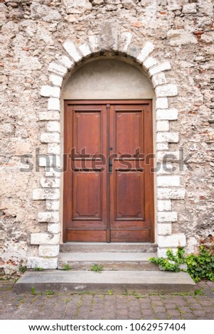 Old wooden door as a background