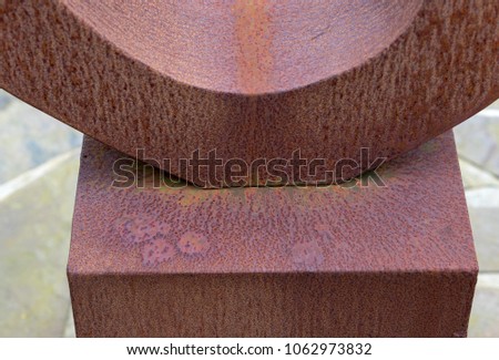 Close up of rust patterns