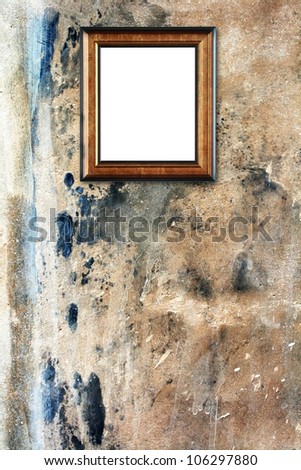 The abstract art grunge background with frame