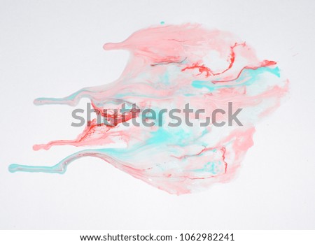 Background image of pastel tones. Abstract acrylic pattern on a white background.