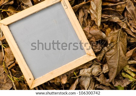 Notepad with nature background