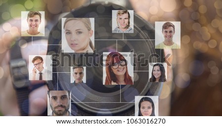 Organization chart in front of camera background Royalty-Free Stock Photo #1063016270
