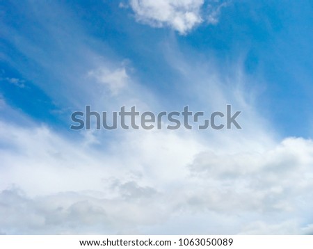 Background. Blue sky and white clouds