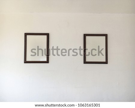 photo frame on the wall