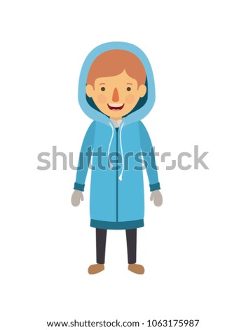 little girl with winter clothes