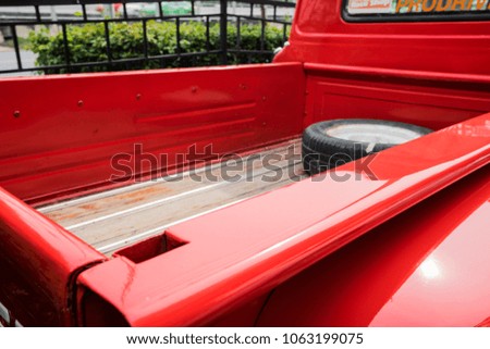Vintage red car