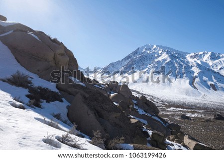 Snow mountains of Sierra Nevada.