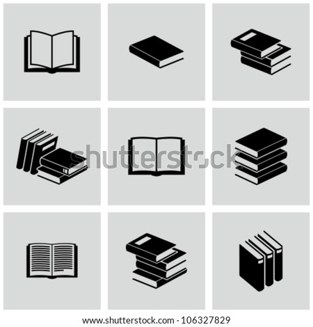 Book icons set. Royalty-Free Stock Photo #106327829