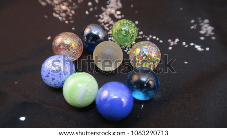 marbles with the sparkle