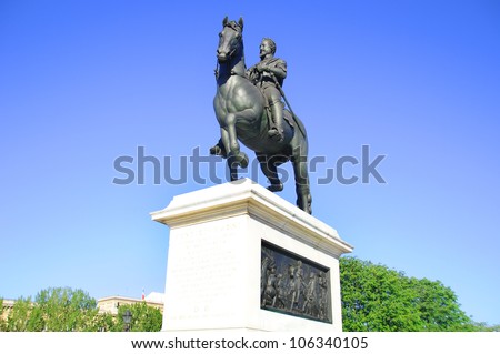 Statue of Henri IV - Pont Neuf, Paris, France.