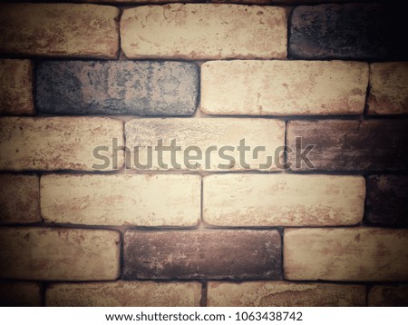 Close up sorface brick wall. Picture use for blackground or wallpaper.