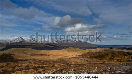 The Whangie&Campsie Fells - Scotland in the winter scenery