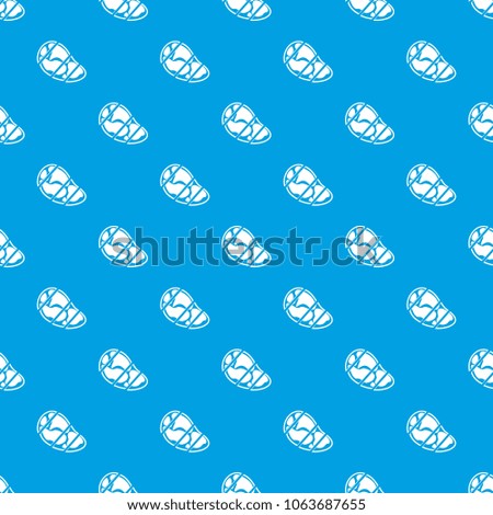Steak pattern repeat seamless in blue color for any design. geometric illustration