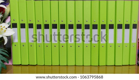 file folder papers placed on cabinet documents