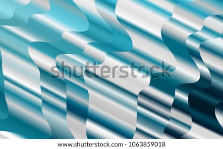 Light BLUE vector pattern with curved circles. Colorful abstract illustration with gradient lines. A completely new template for your business design.