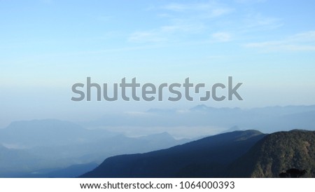 Mountain landscape in a beautiful morning 