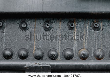 texture of metal surface, metal worn background with rivets