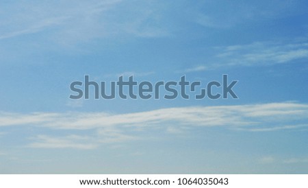 Beautiful blue sky and white cloud background.The weather is bight