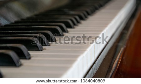 Piano keys, a number