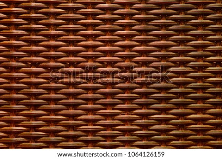 Orange Glitter Artificial Rattan pattern Background and texture