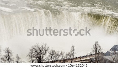 Niagara falls at winter