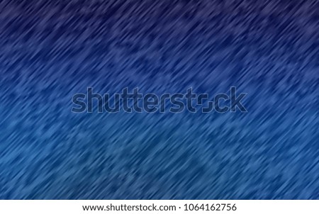 Dark BLUE vector cover with long lines. Lines on blurred abstract background with gradient. The pattern can be used for websites.