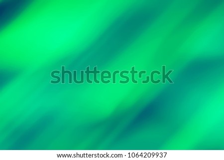 Abstract background of green neon glowing light shapes. Bright stripes  Can use for poster, website, brochure, print.