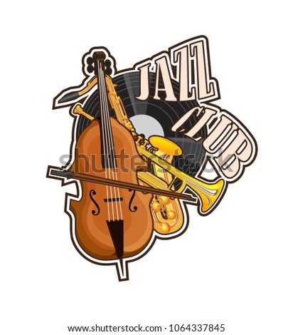Musical instruments drawn in the form of an icon