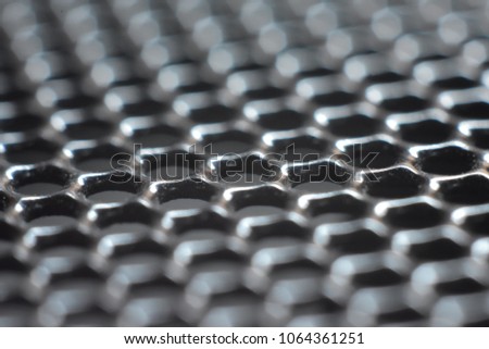 Metallic Hexagon close up