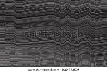 Dark Black vector template with bent lines. Creative geometric illustration in marble style with gradient. A new texture for your  ad, booklets, leaflets.