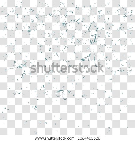 Abstract background with many falling tiny confetti pieces. vector background