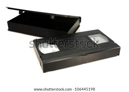 old black VHS Videotape technology