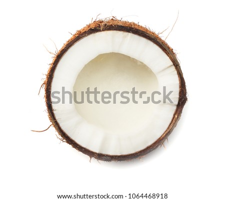 fresh coconut isolated on a white background
