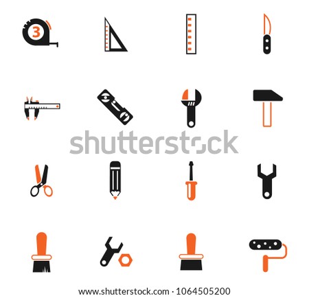 work tools color vector icons for web and user interface design