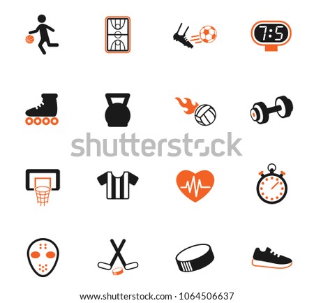 sport color vector icons for web and user interface design