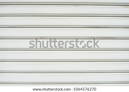 White roller shutter door background