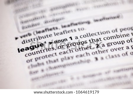 Close Up Of English Dictionary Page With Word Legend Stock Photos And Images Avopix Com