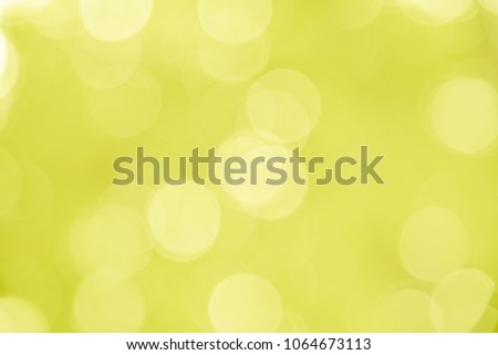Yellow bokeh texture background