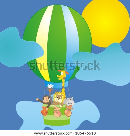 Animals in the balloon , ballooning
