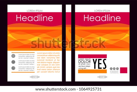 Editable Vector. A4 Business Book Cover Layout Design Template for Portfolio, Brochure, Annual Report, Flyer, Magazine, Academic Journal, Poster, Monograph, Corporate Presentation. 