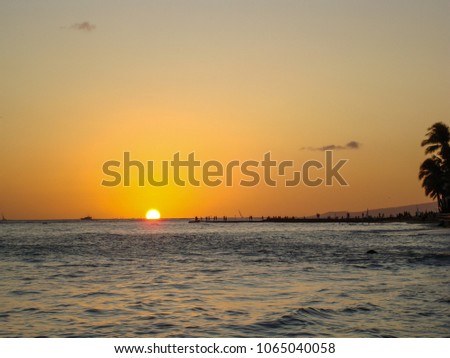Hawaii Sunset Waikiki
