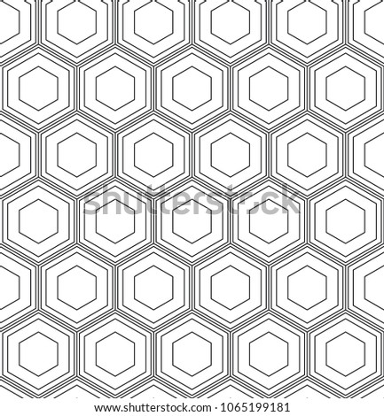 Vector seamless geometric pattern. Classic Chinese ancient ornament adapted to modern trends. Fully editable linear background with clipping mask, you can change thickness of lines, color, composition