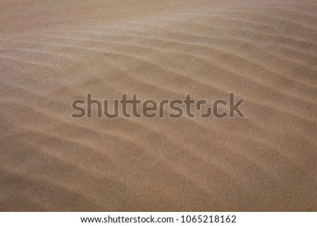 Sand Beach on the long beach of Mazara in south Europe on Sicily, Italy, Europe